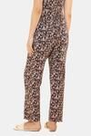 Amante Full Length Pyjama Bottom - Graphite Floral Print — thumbnail 3